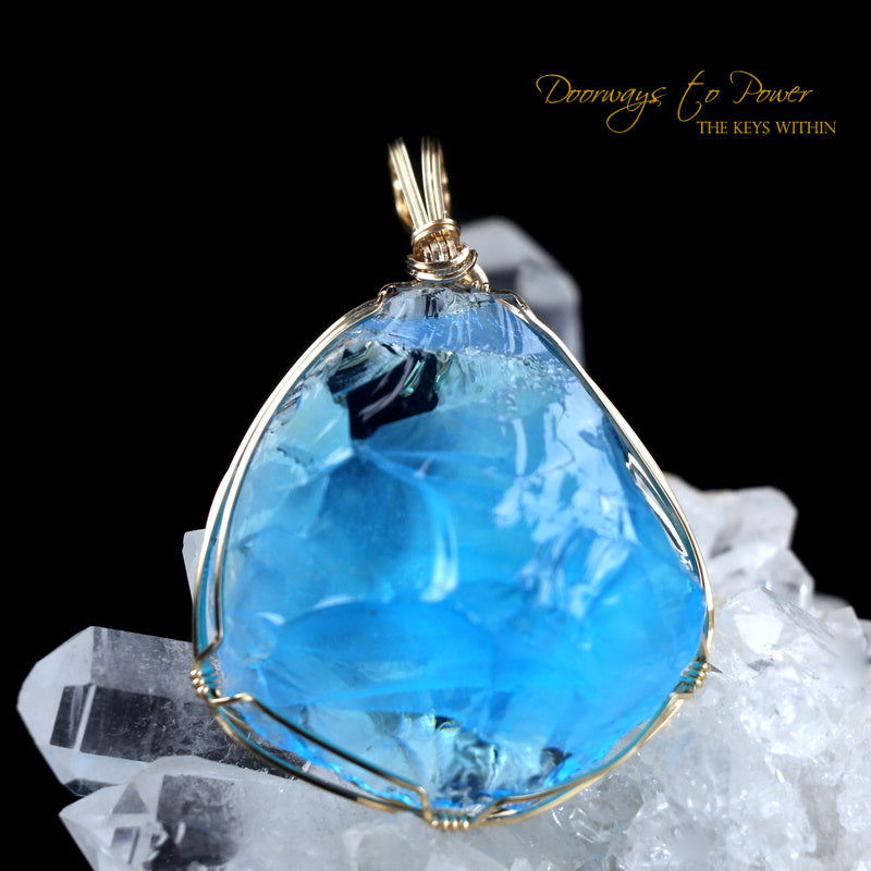 Oracle Eye Andara Crystal Pendant 14k