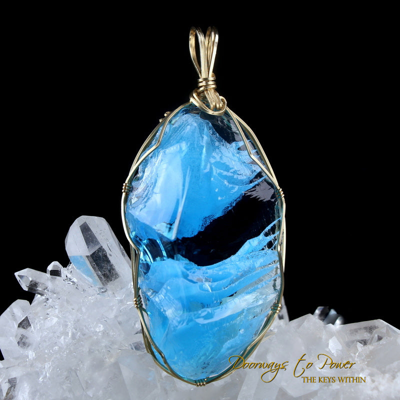 Oracle Eye Andara Crystal Pendant 14k