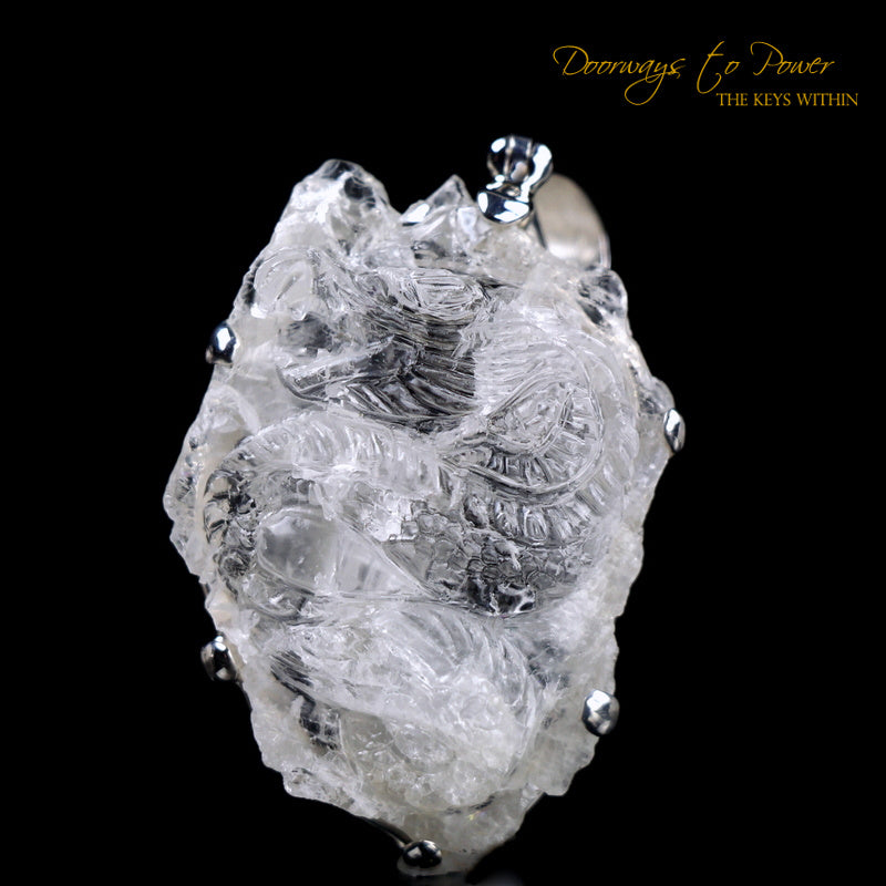 Petalite Dragon Crystal Pendant