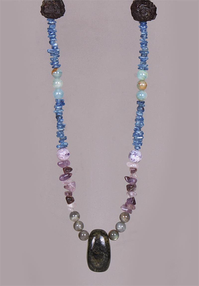 Phenacite Future Vision Crystal Necklace Phenacite, Labradorite , Auralite-23, Amaranthine, Lemurian Aquatine Calcite, Blue Kyanite, Prophecy Stone, Revelation Stone, Master Shamanite