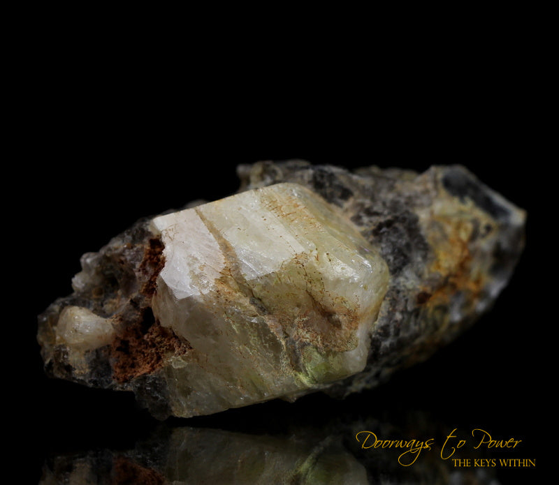 Phenacite & Magnetite Crystal Madagascar