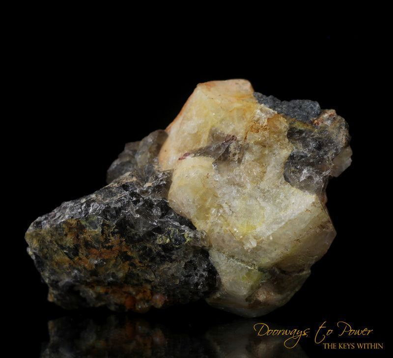 Phenacite & Magnetite Crystal Madagascar