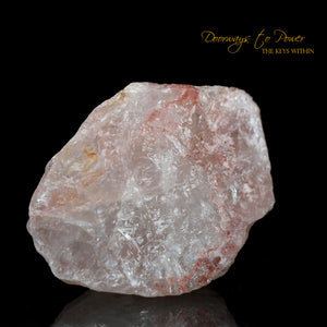 Pink Fire Azeztulite Quartz Crystal 