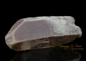 Pink Dreamsicle Lemurian Quartz Crystal Record Keeper 'Open Portal Other Worlds'