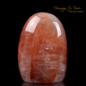 Pink Fire Azeztulite Crystal Altar Stone