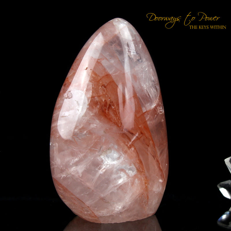 Pink Fire Azeztulite Crystal Altar Stone Azozeo Activated 