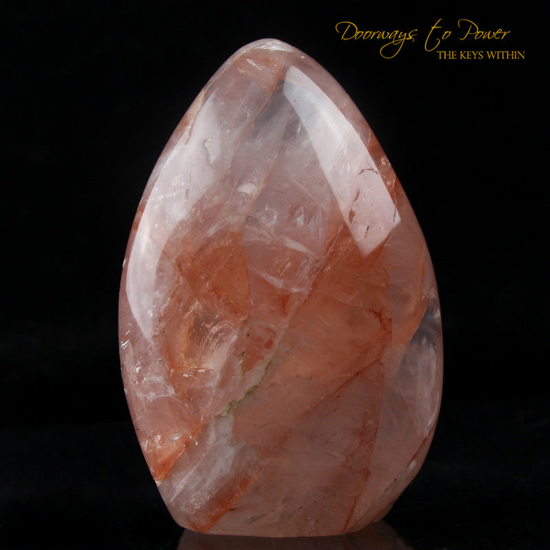 Pink Fire Azeztulite Crystal Altar Stone Azozeo Activated 