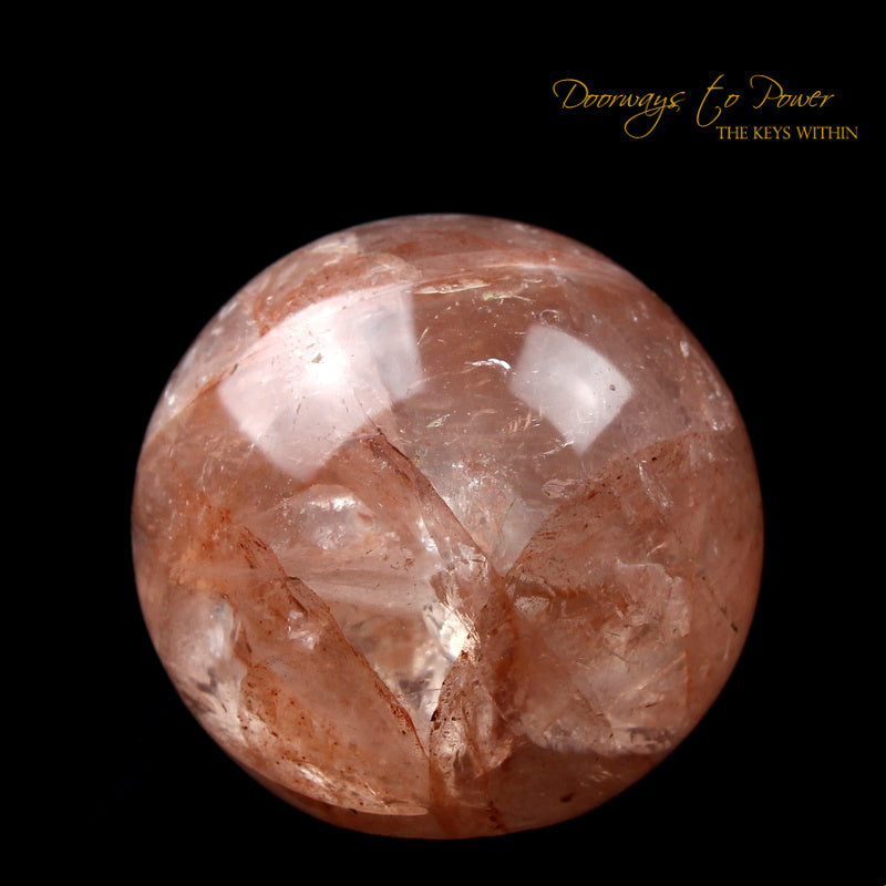Pink Fire Azeztulite Crystal Sphere Azozeo Super Activated
