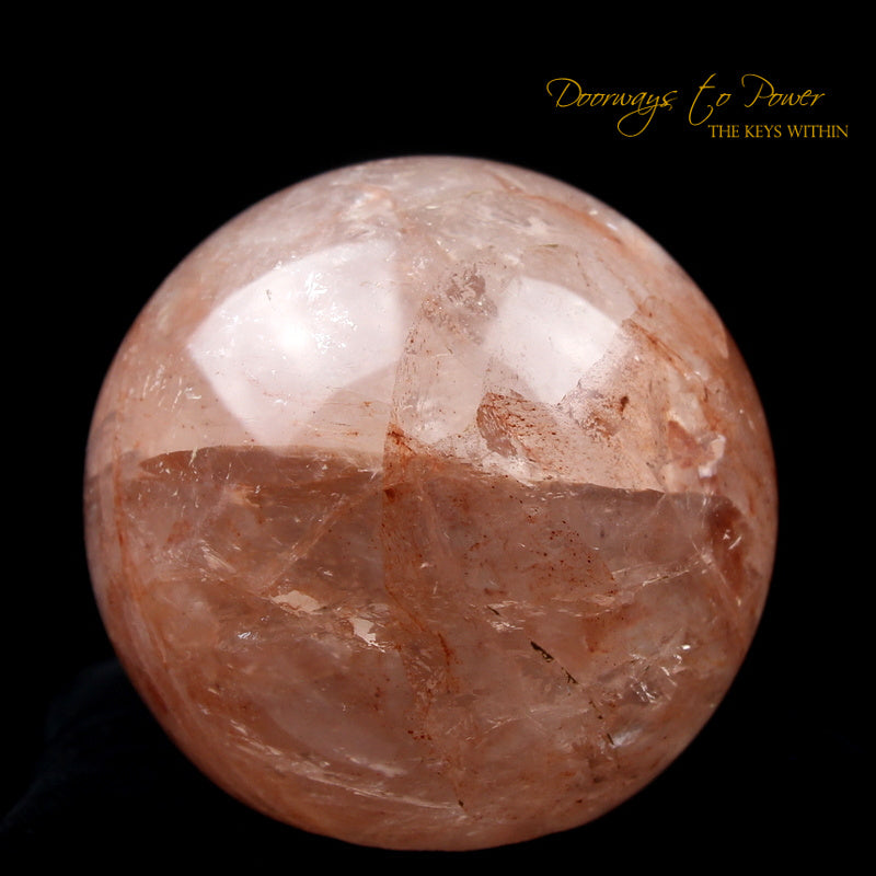 Pink Fire Azeztulite Crystal Sphere Azozeo Super Activated