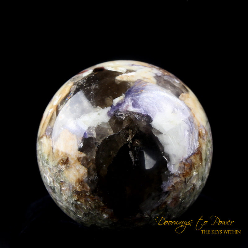 Pink Tourmaline Smoky quartz Lepidolite Sphere 'Museum Quality'