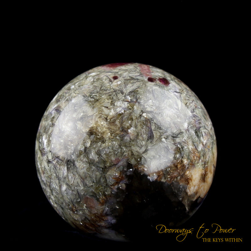 Pink Tourmaline Smoky quartz Lepidolite Sphere 'Museum Quality'