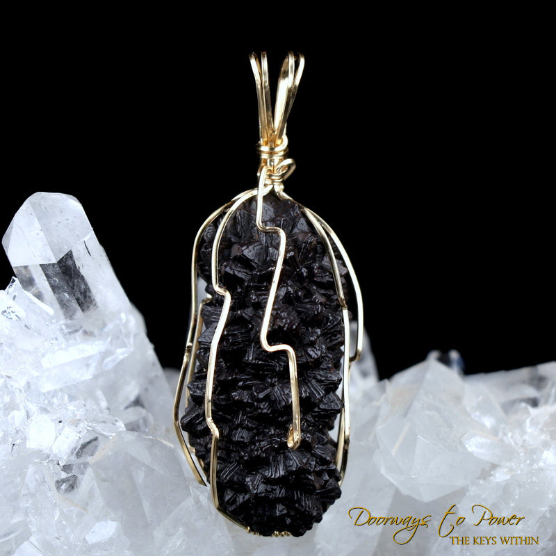 Prophecy Stone Crystal Pendant 14k Azozeo Activated