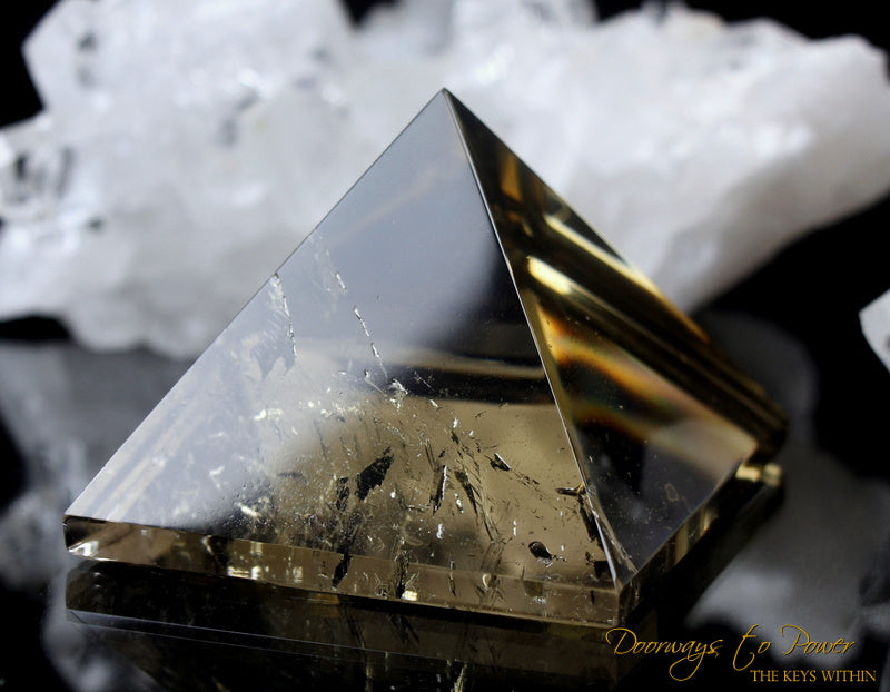 Pure Citrine Crystal Pyramid 'Energized in the Kings Chamber' of the Great Pyramid of Giza!