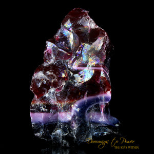 Raspberry Forte Veritas Monatomic Andara Crystal 'WISDOM'