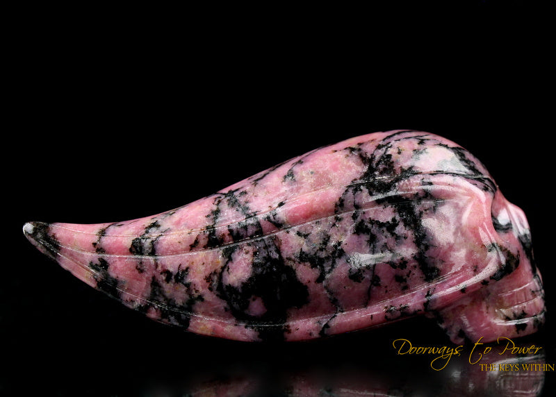 Rhodonite Traveler Crystal Skull 'Dreamer'