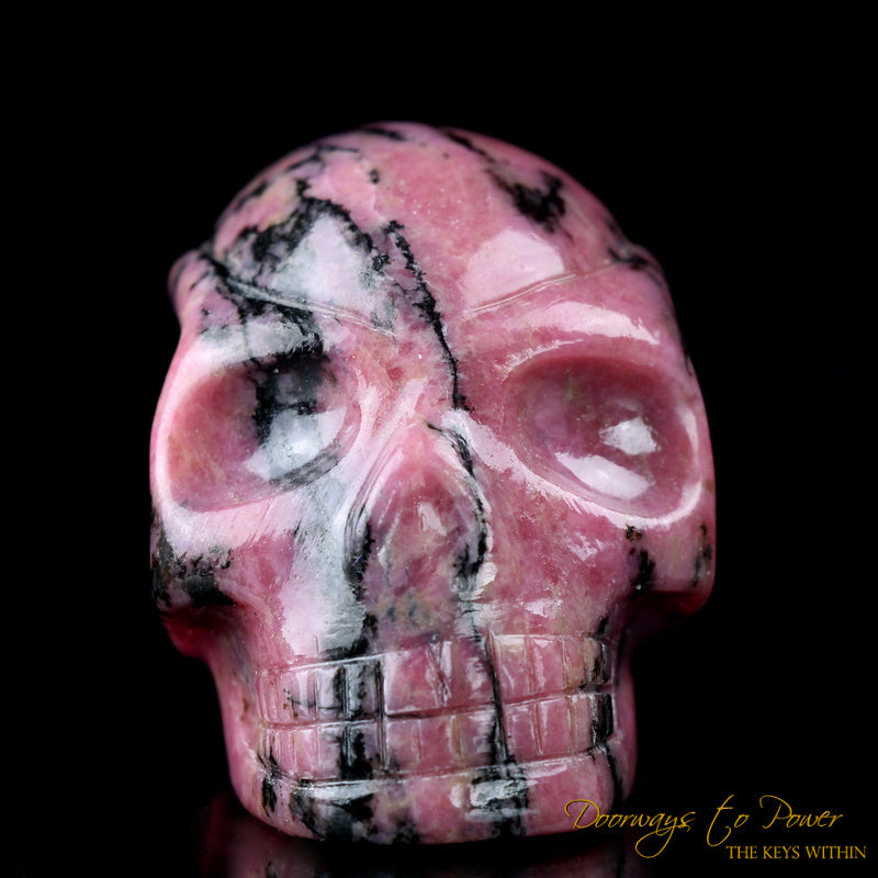 Rhodonite Traveler Crystal Skull 'Dreamer'