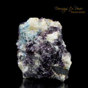 Russian Phenacite Aquamarine Purple Fluorite Crystal Specimen