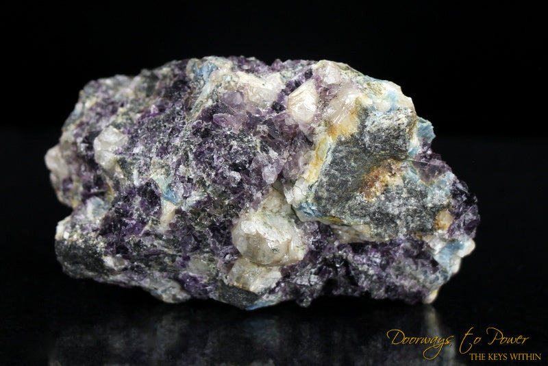 Russian Phenacite Aquamarine Purple Fluorite Specimen