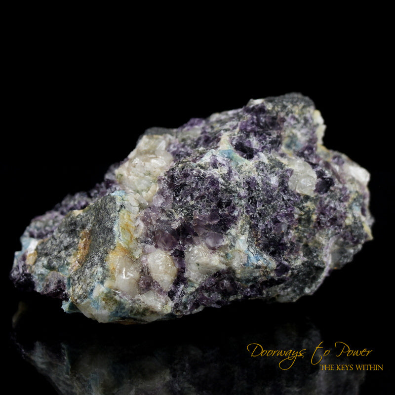 Russian Phenacite Aquamarine Purple Fluorite Specimen