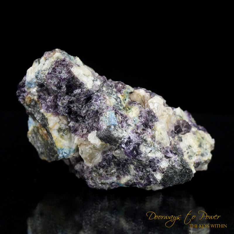 Russian Phenacite Aquamarine Purple Fluorite Specimen