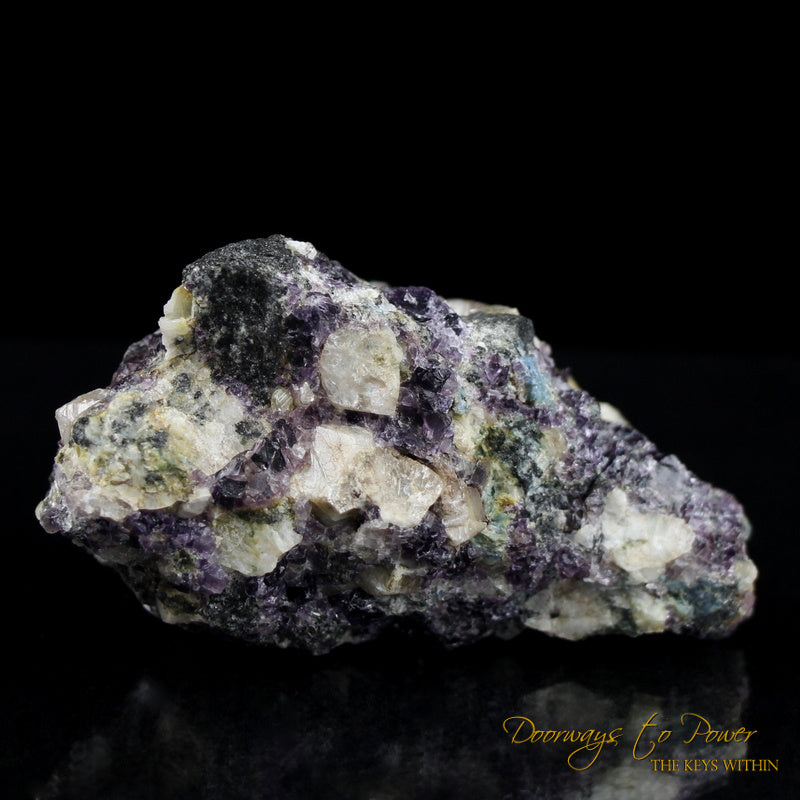 Russian Phenacite Aquamarine Purple Fluorite Specimen