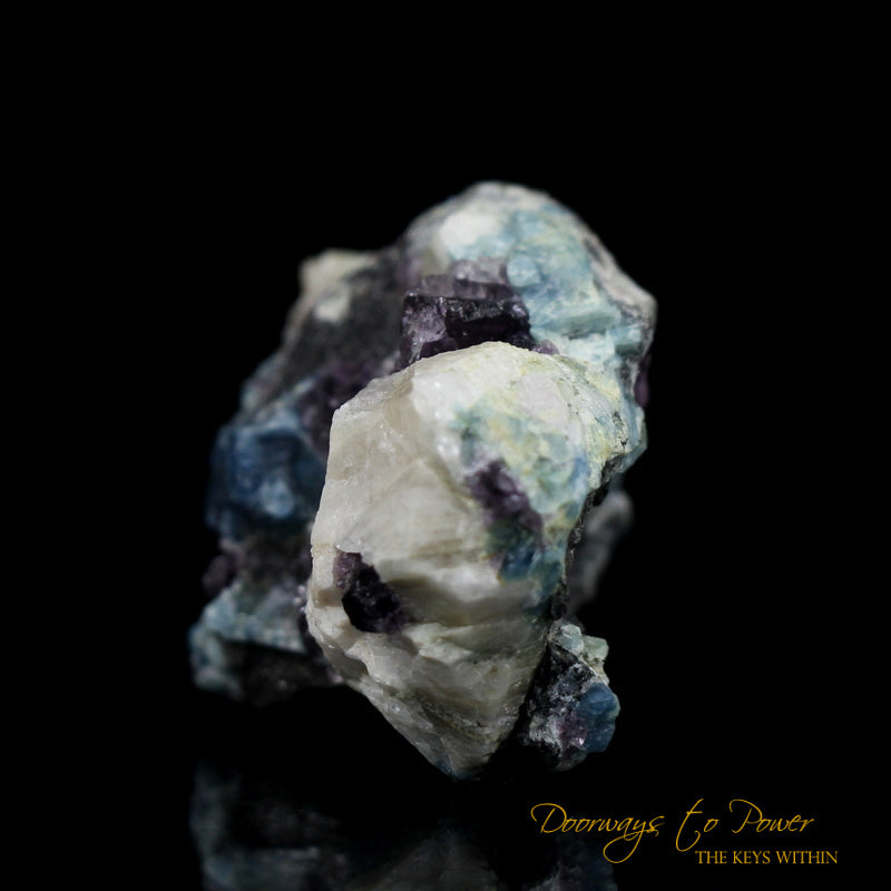 Russian Phenacite Aquamarine Purple Fluorite Crystal Specimen