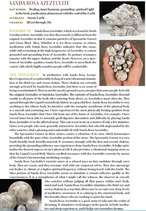 Sanda Rosa Azeztulite Crystal Properties