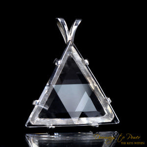 Satyaloka Star of David Crystal Pendant SS