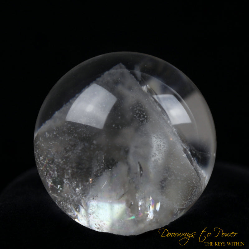 Satyaloka Azeztulite Phantom Quartz Crystal Sphere 'Holy Silence'
