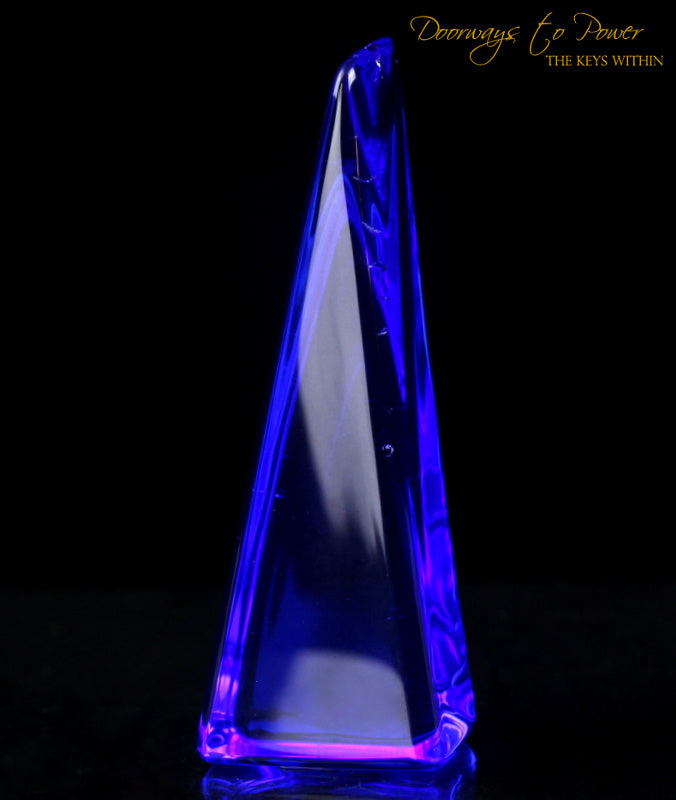 Siberian Blue Quartz Crystal Altar Stone