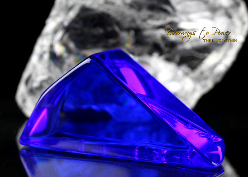 Siberian Blue Quartz Crystal Altar Stone