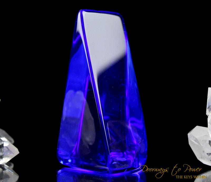 Siberian Blue Quartz Crystal Altar Stone