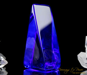 Siberian Blue Quartz Crystal Altar Stone