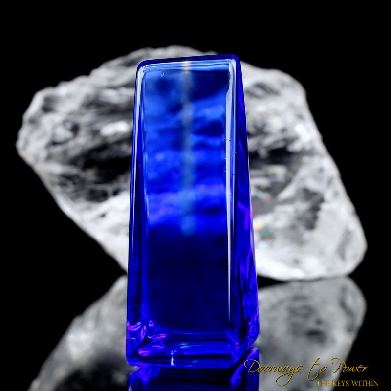 Siberian Blue Quartz Crystal Altar Stone