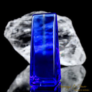 Siberian Blue Quartz Crystal Altar Stone