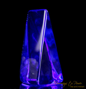 Siberian Blue Quartz Crystal Altar Stone