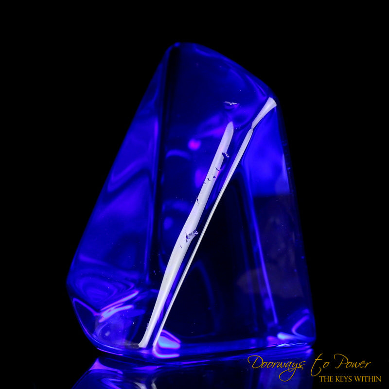 Siberian Blue Quartz Crystal Altar Stone