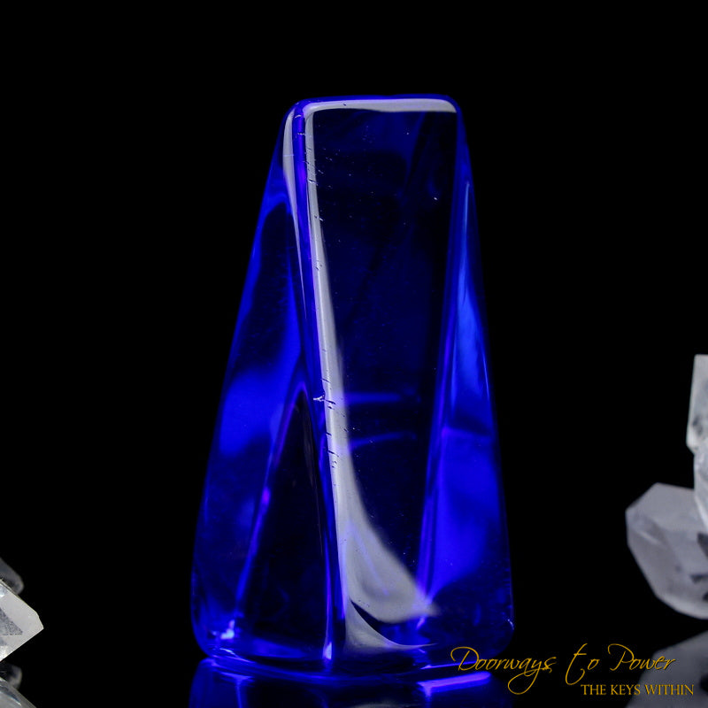 Siberian Blue Quartz Crystal Altar Stone