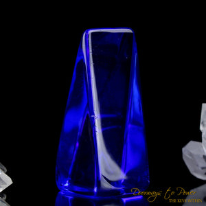 Siberian Blue Quartz Crystal Altar Stone
