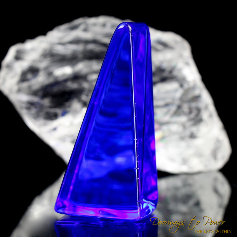 Siberian Blue Quartz Crystal Altar Stone