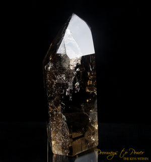 Citrine Smoky Temple Heart Dow Crystal 'Abundance'