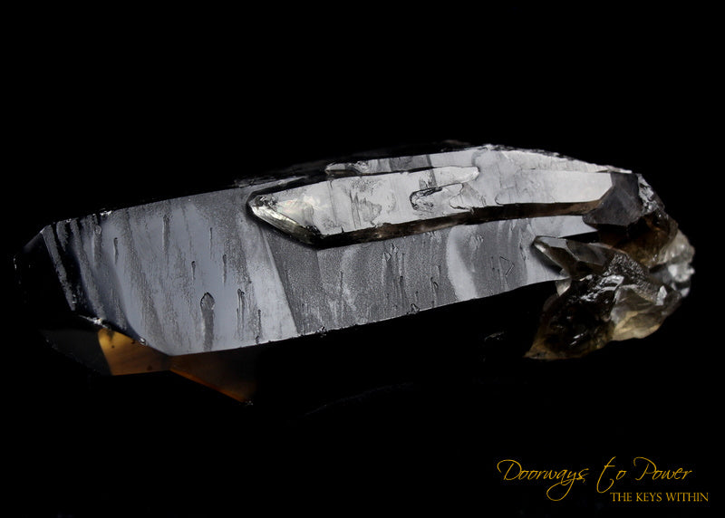 Smoky Citrine Lemurian Quartz Crystal 'Grounded In the All'