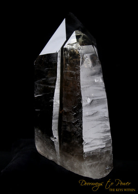 Smoky Citrine Lemurian Twin Quartz Record Keeper Crystal 