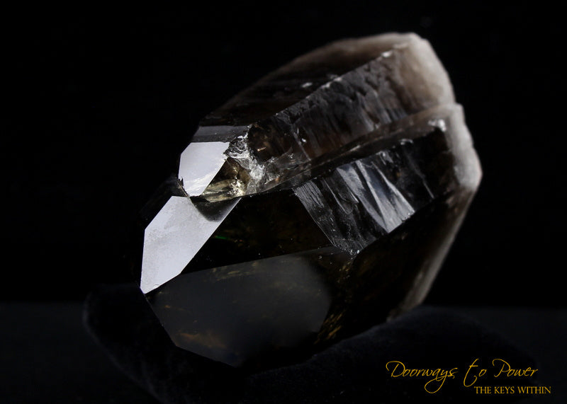 Smoky Citrine Lemurian Twin Quartz Record Keeper Crystal 