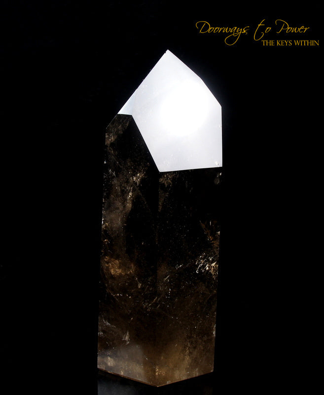 Smoky Quartz Temple Heart Dow Crystal Point