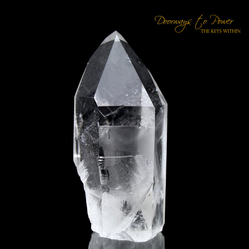 Starseed Lemurian Lightning Stuck Quartz Crystal Point