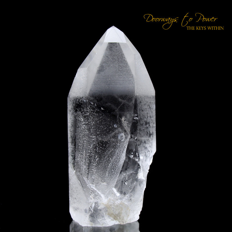 Starseed Lemurian Lightning Stuck Quartz Crystal Point