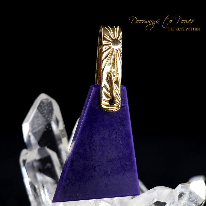 Sugilite Light Language Crystal Pendant™ 14k