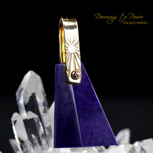Sugilite Light Language Crystal Pendant™ 14k