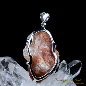 Sunstone Crystal Dragon Carving Talisman 'Pure Manifestation'